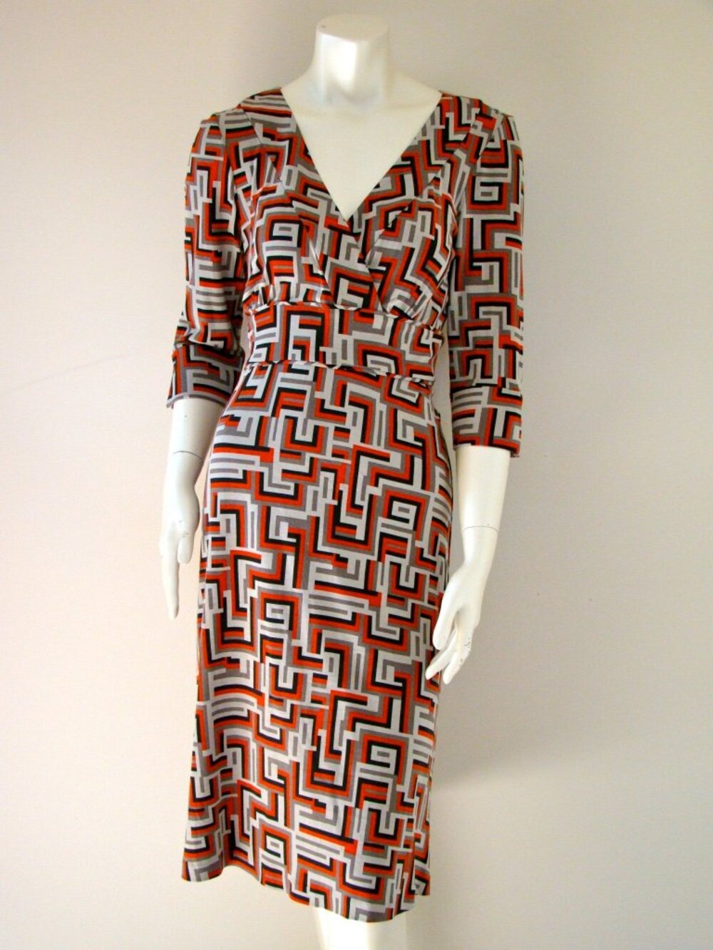 DIANE von FURSTENBERG ELOLA DECO WEAVE DRESS - NWT - US 8 - UK 12